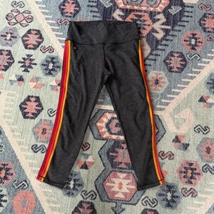 Aviator Nation cropped striped leggings M